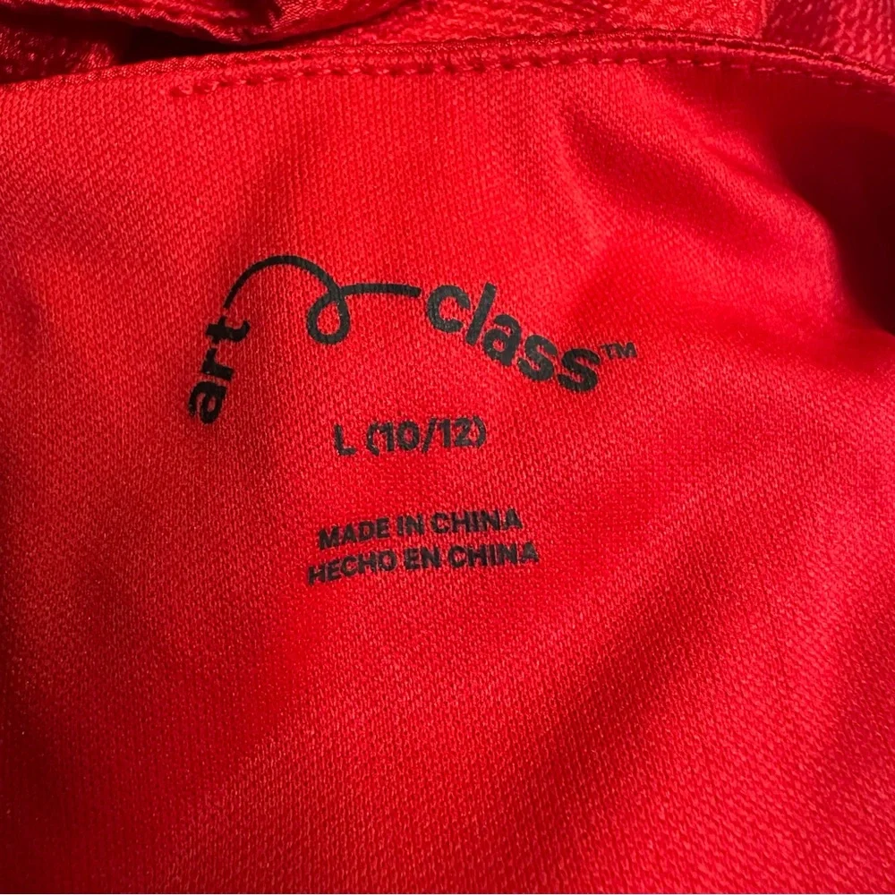 Red Romper one piece kids 10/12 Art‎ Class dressy